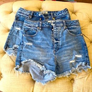 2 pairs gently used Free People shorts